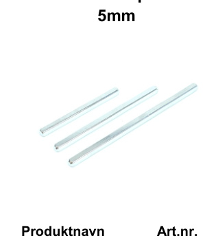 BFS Fyrkantspinnar 5mm